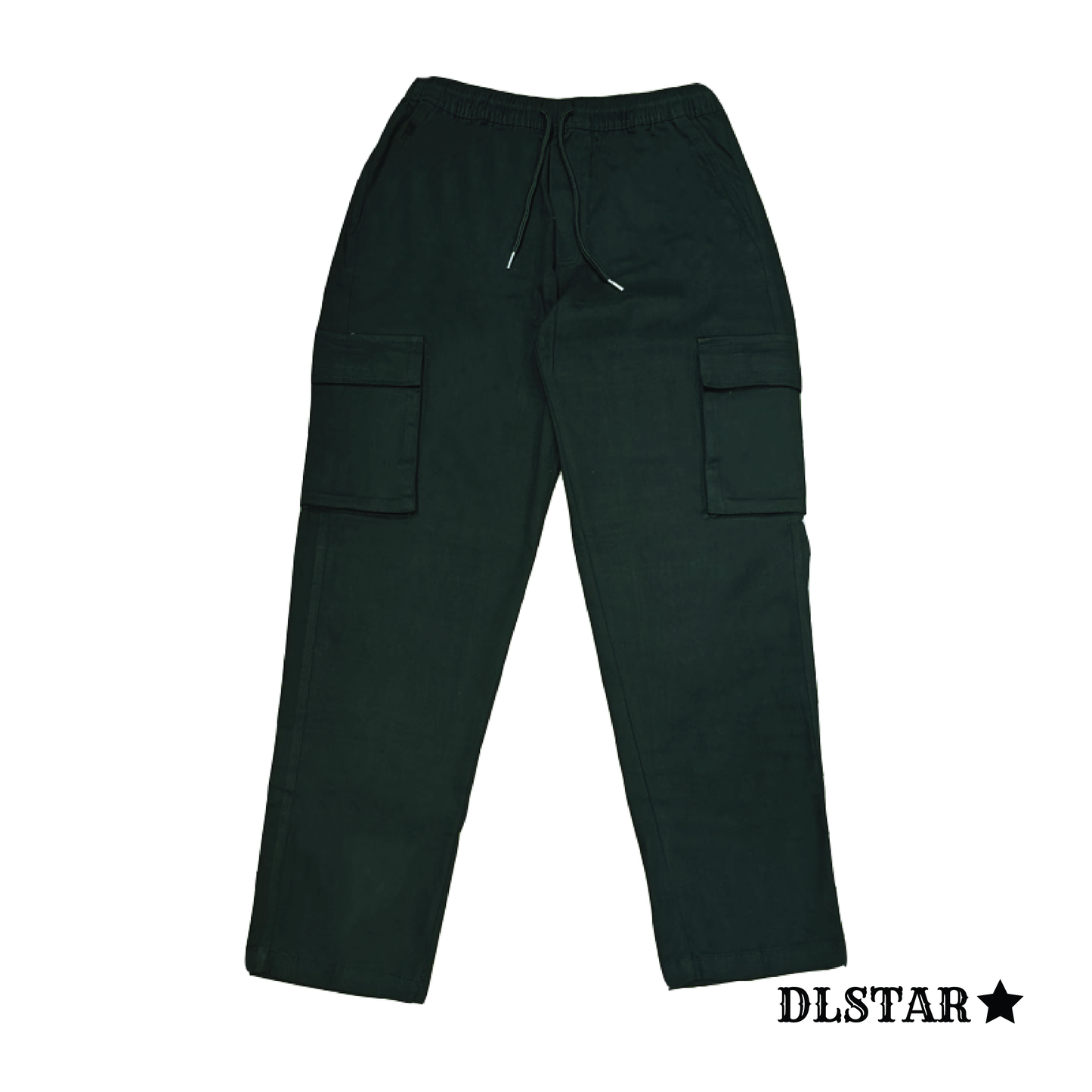 DLSTAR Relaxed Fit Straight Cut Cotton Utility Cargo Pants