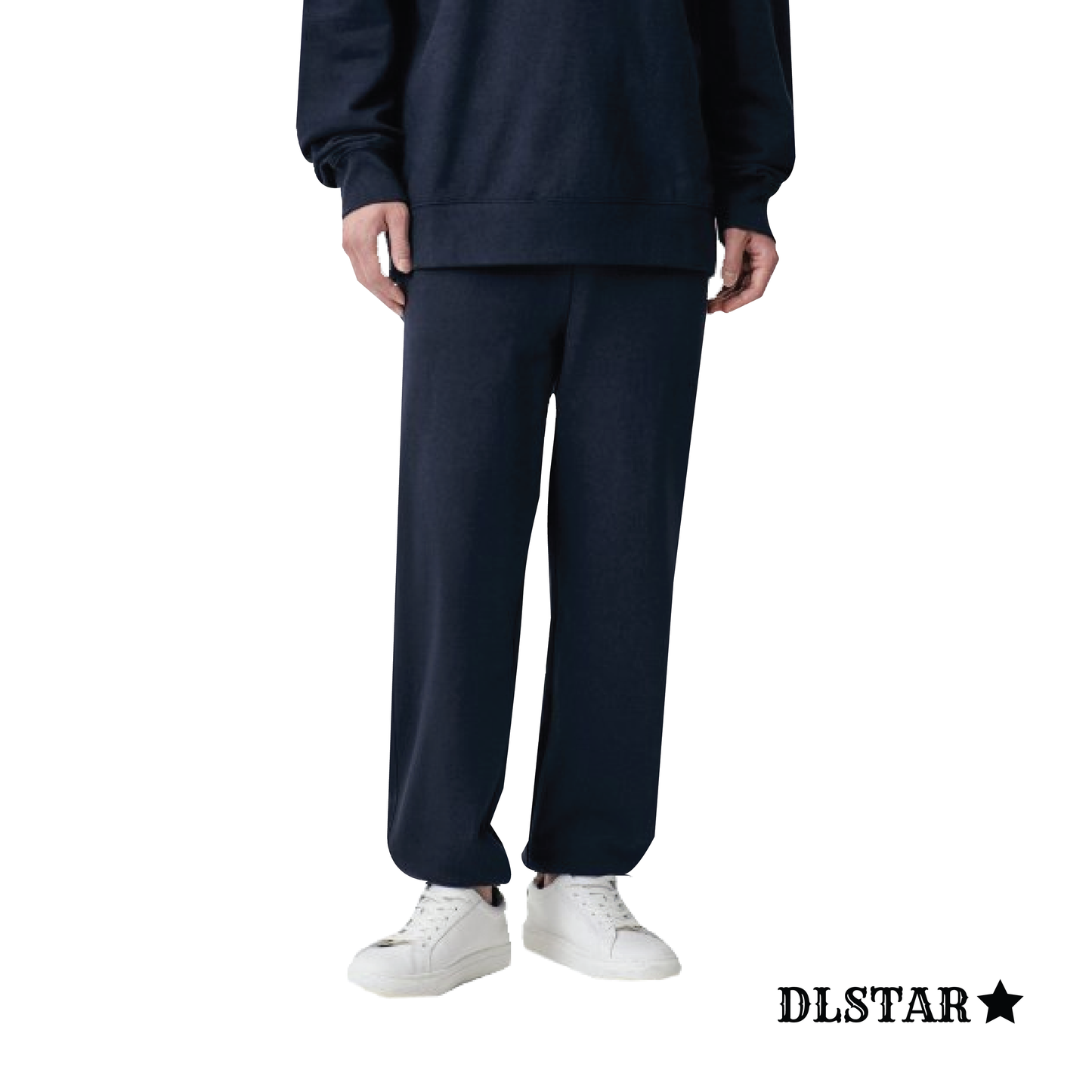DLSTAR Relax-Fit soft and breathable 100% Cotton Lightweight Sweatpants with Elastic Cuffs