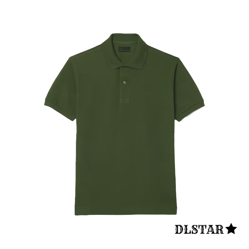 Dlstar 100% Cotton Polo Short Sleeve T-Shirt