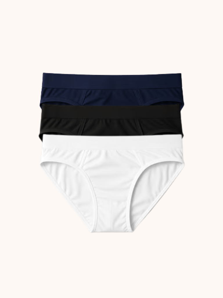 [BUNDLE OF 3] DLSTAR Men Silk Soft Microfibre Briefs Underwear | Soft | Silky | Men Boxers | Comfortable wear