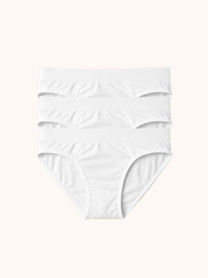 [BUNDLE OF 3] DLSTAR Men Silk Soft Microfibre Briefs Underwear | Soft | Silky | Men Boxers | Comfortable wear