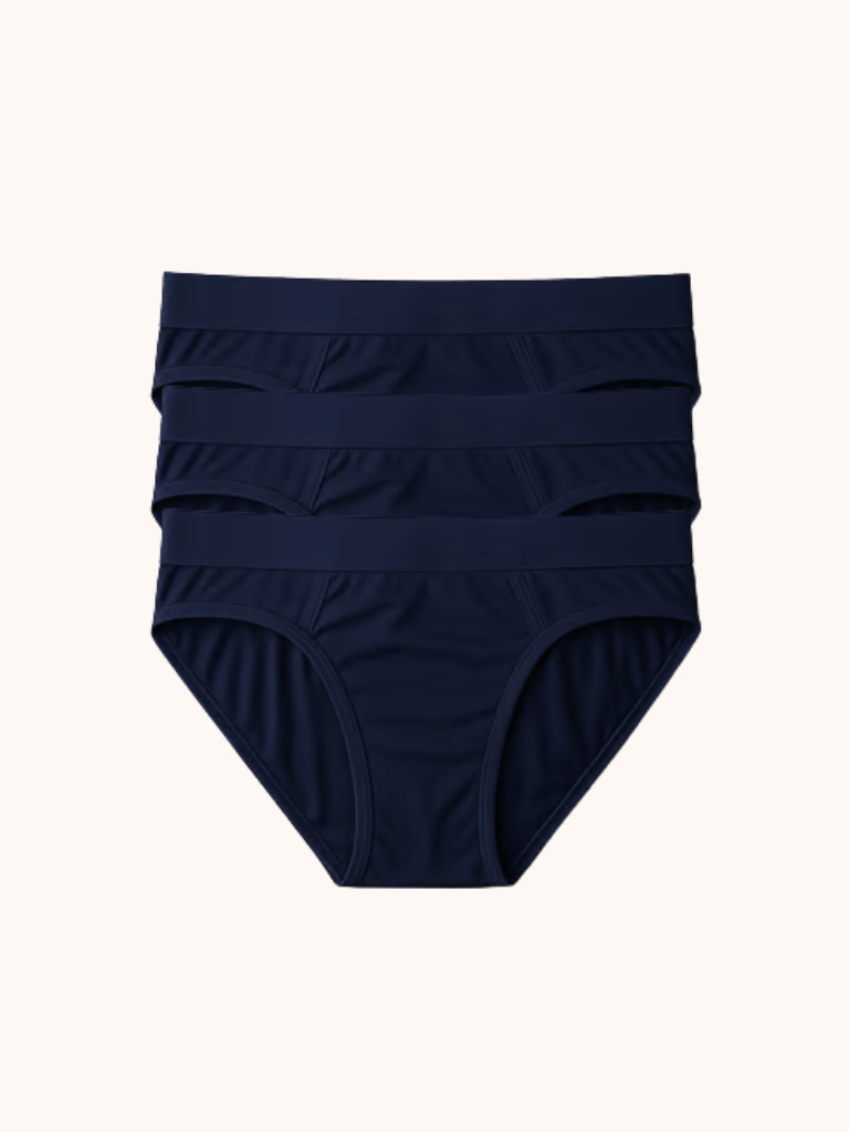 [BUNDLE OF 3] DLSTAR Men Silk Soft Microfibre Briefs Underwear | Soft | Silky | Men Boxers | Comfortable wear