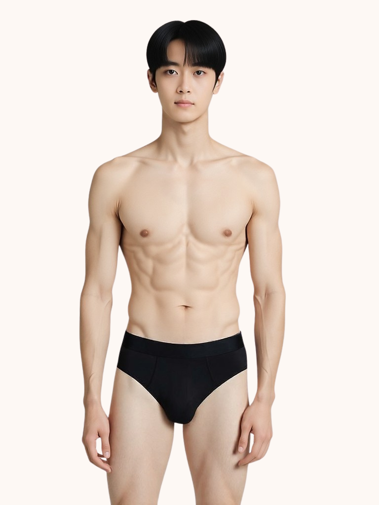 [BUNDLE OF 3] DLSTAR Men Silk Soft Microfibre Briefs Underwear | Soft | Silky | Men Boxers | Comfortable wear