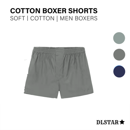 DLSTAR Men Soft Cotton Boxer Shorts | Soft | Cotton | Men Boxers | Comfortable wear