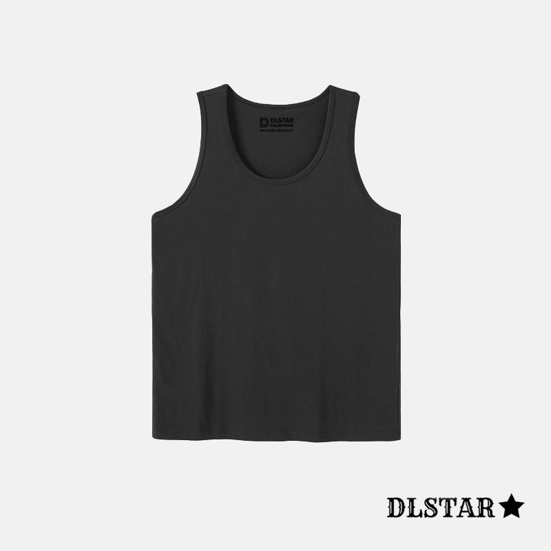 [BUNDLE OF 3] DLSTAR Men's 100% Cool Compact Cotton Tank Top Sleepwear