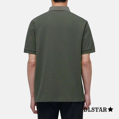 Dlstar 100% Cotton Polo Short Sleeve T-Shirt