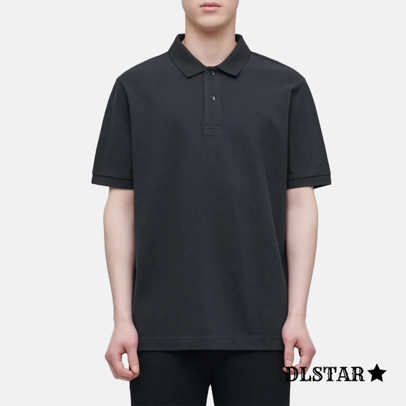 Dlstar 100% Cotton Polo Short Sleeve T-Shirt