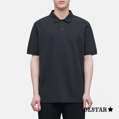 Dlstar 100% Cotton Polo Short Sleeve T-Shirt