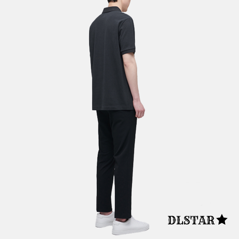 Dlstar 100% Cotton Polo Short Sleeve T-Shirt
