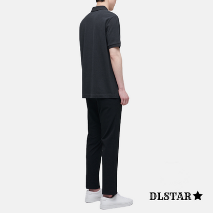 Dlstar 100% Cotton Polo Short Sleeve T-Shirt