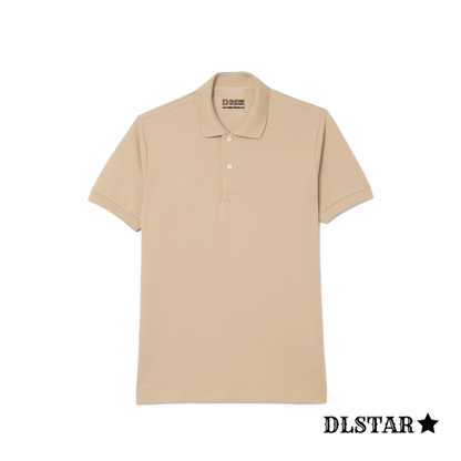 Dlstar 100% Cotton Polo Short Sleeve T-Shirt