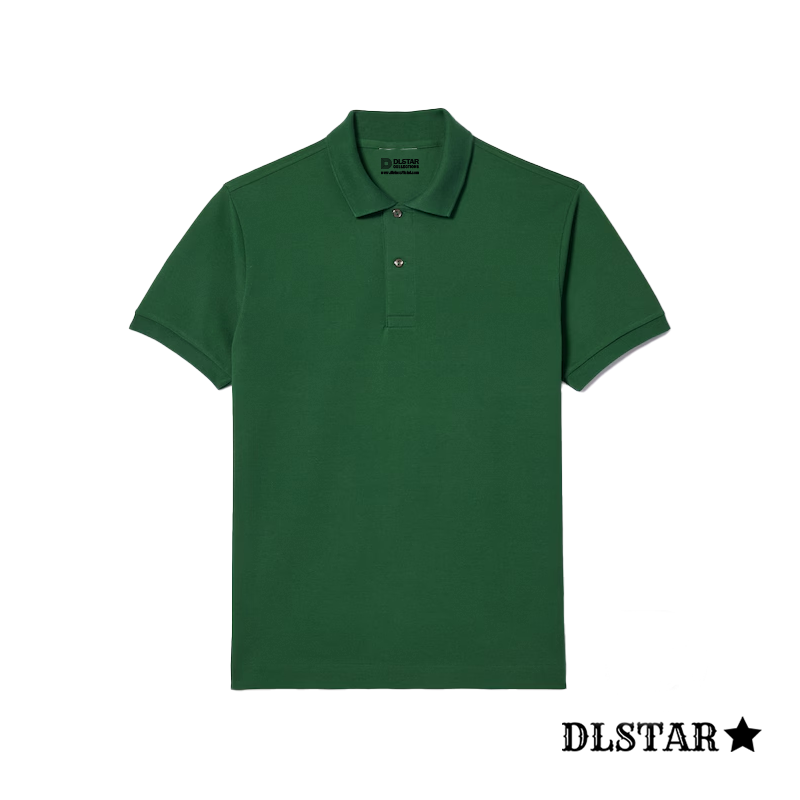 Dlstar 100% Cotton Polo Short Sleeve T-Shirt