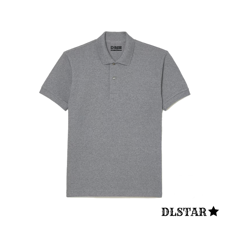 Dlstar 100% Cotton Polo Short Sleeve T-Shirt