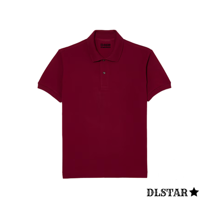 Dlstar 100% Cotton Polo Short Sleeve T-Shirt