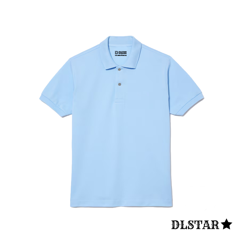 Dlstar 100% Cotton Polo Short Sleeve T-Shirt
