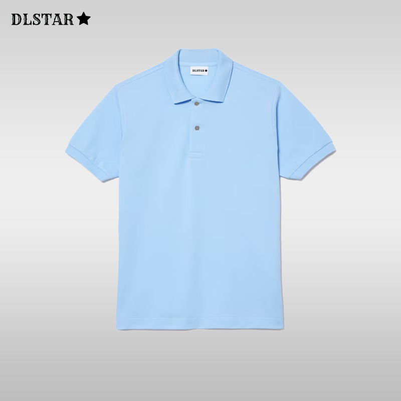 Dlstar 100% Cotton Polo Short Sleeve T-Shirt