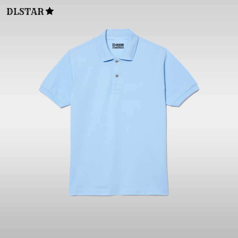 Dlstar 100% Cotton Polo Short Sleeve T-Shirt