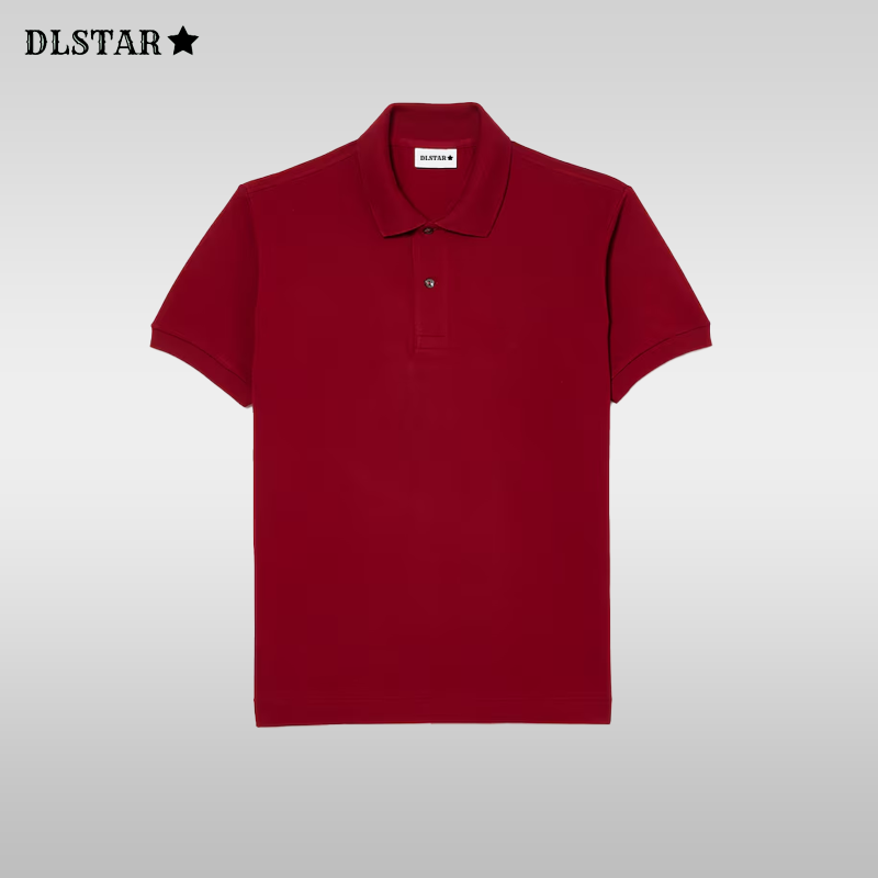 Dlstar 100% Cotton Polo Short Sleeve T-Shirt