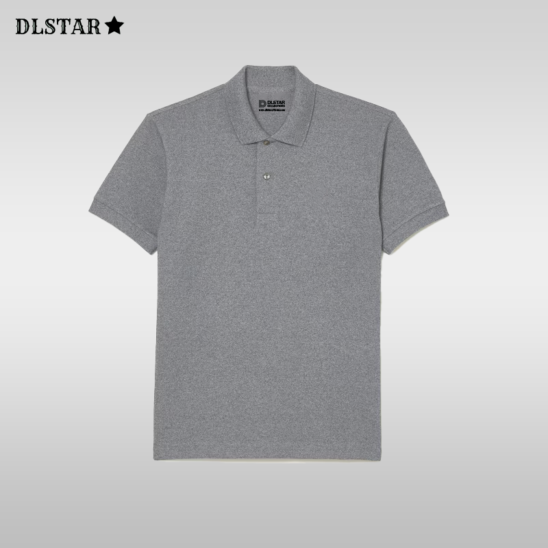 Dlstar 100% Cotton Polo Short Sleeve T-Shirt