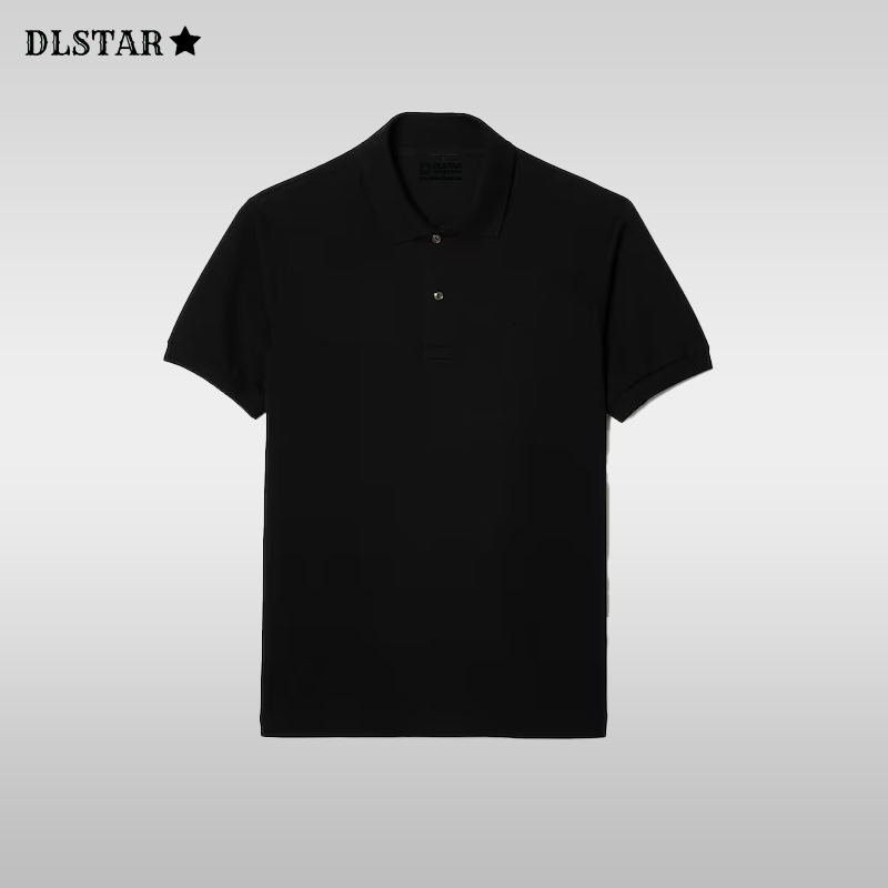 Dlstar 100% Cotton Polo Short Sleeve T-Shirt