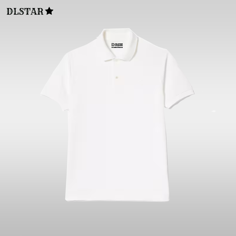 Dlstar 100% Cotton Polo Short Sleeve T-Shirt