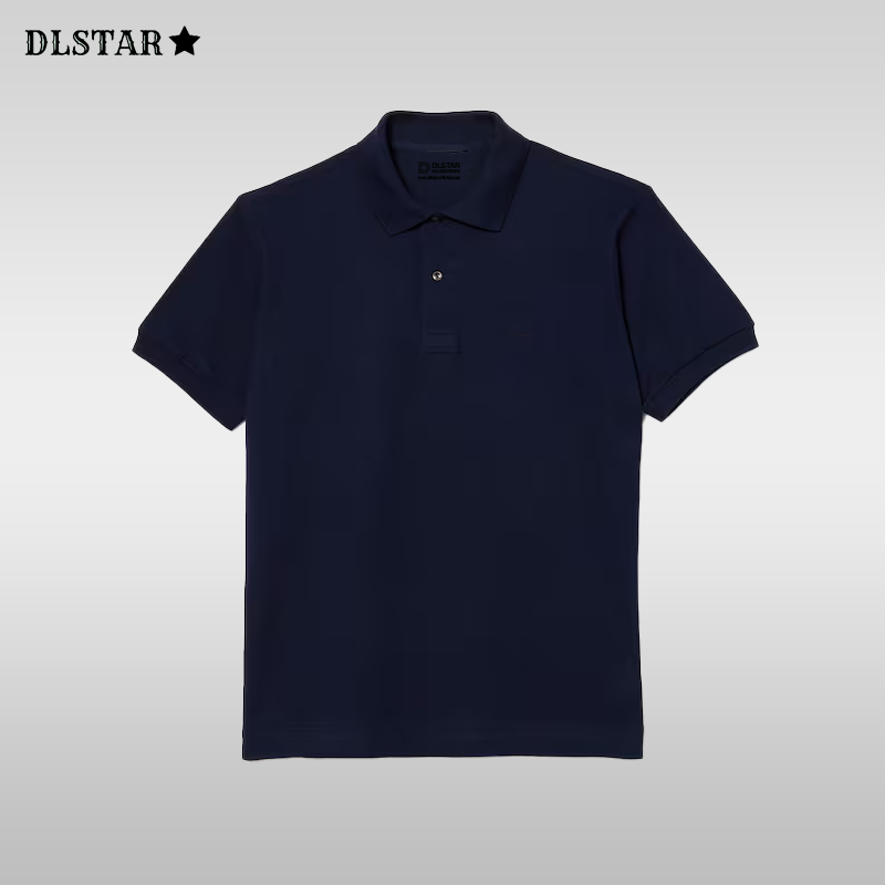 Dlstar 100% Cotton Polo Short Sleeve T-Shirt