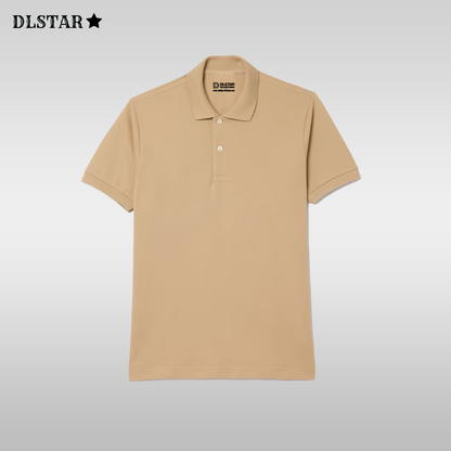 Dlstar 100% Cotton Polo Short Sleeve T-Shirt