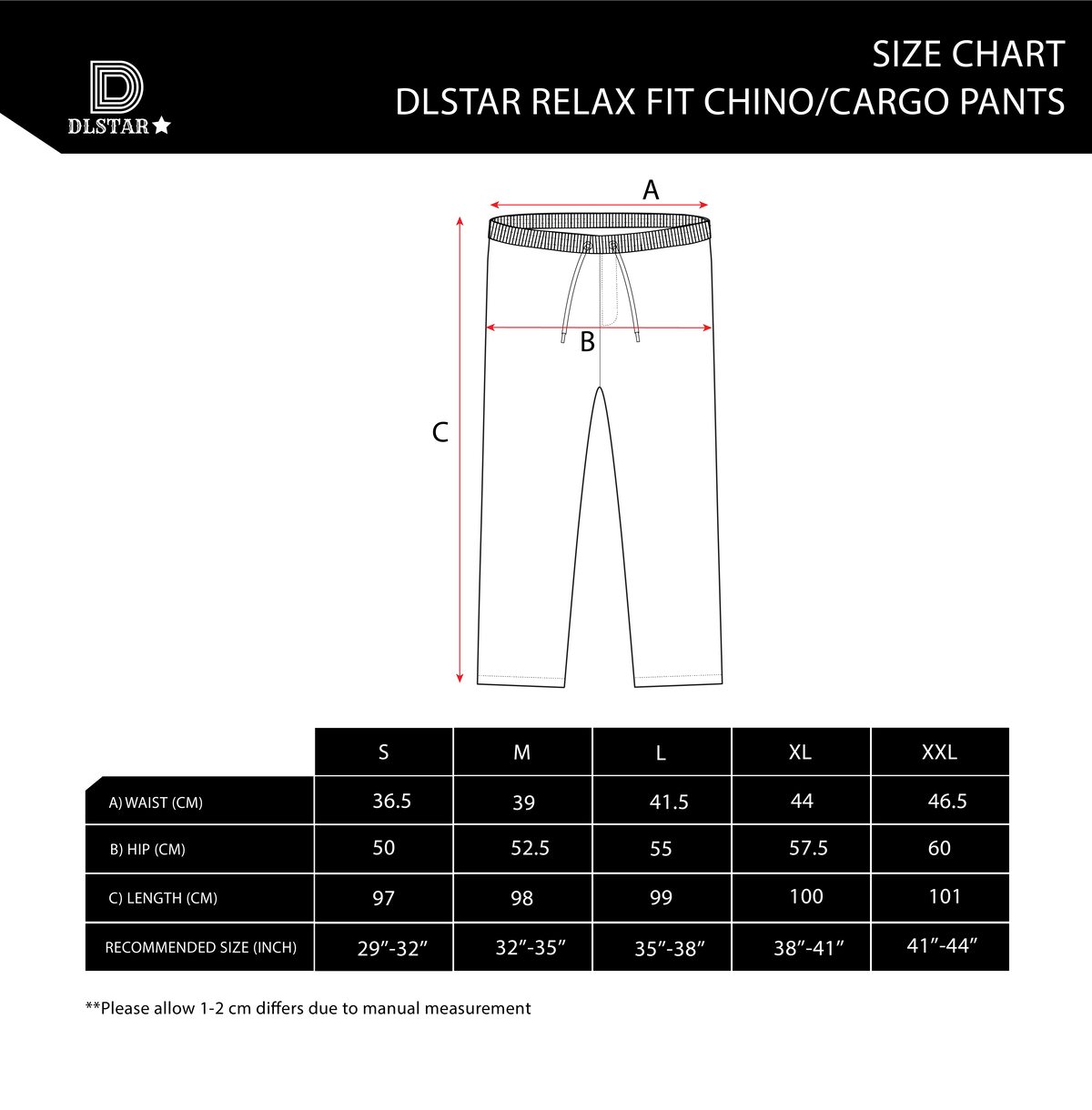 DLSTAR Relax Fit Casual Comfort Straight Cut Chino Pants