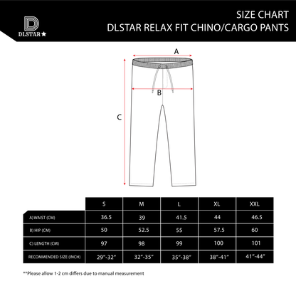 DLSTAR Relaxed Fit Straight Cut Cotton Utility Cargo Pants