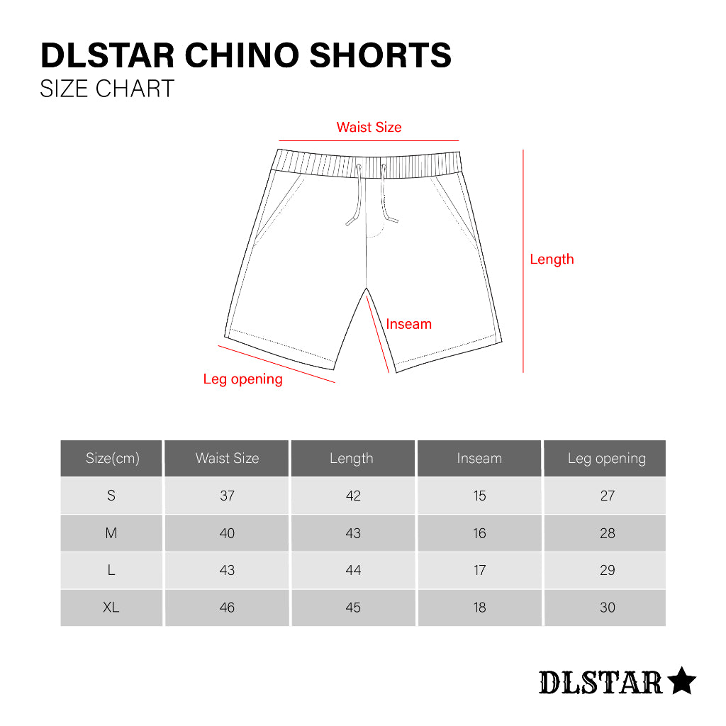 DLSTAR All Day Easy Chino Shorts ,  Men Shorts Casual Short