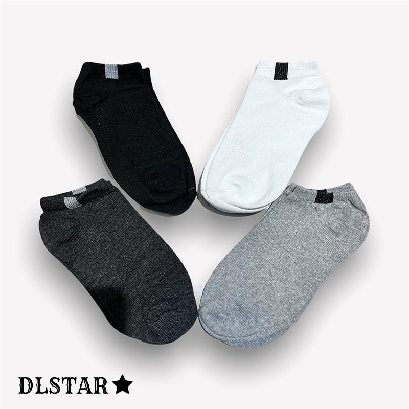 [BUNDLE OF 4] DLSTAR Low Ankle Unisex Cotton Soft