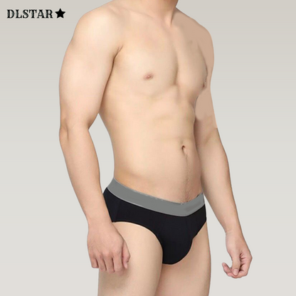 [BUNDLE OF 4] DLSTAR Men Silk Soft Briefs Underwear