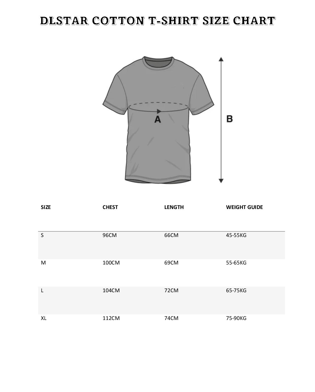 DLSTAR Premium Unisex Crew Neck Cotton T Shirt
